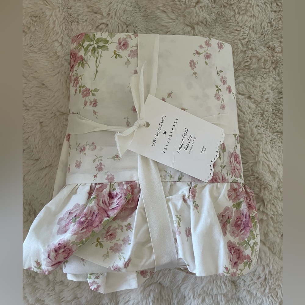 LOVESHACK FANCY *ANTIQUE FLORAL *KING SHAMS (2) SHAMS *NWT $45.00
